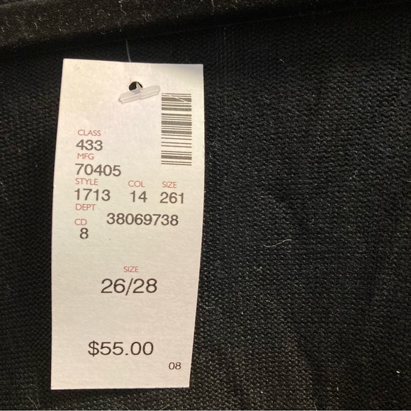 HOST PICK Avenue Size 4 Black, Grey & White Cardigan NWT - Picture 4 of 9